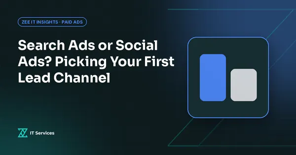 Search Ads or Social Ads? Picking Your First Lead Channel
